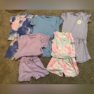 Colorful Kids Shorts and T-Shirts Set